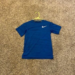 Blue Nike shirt sleeve shirt dri fit